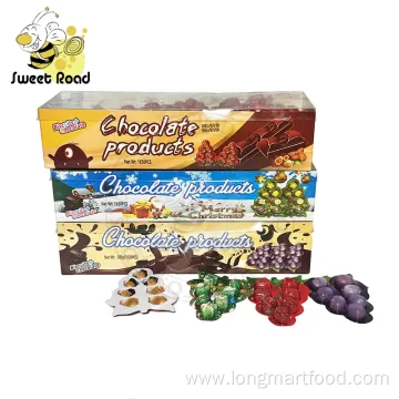 Strawberry and Grape Chocolate Biscuit Treats